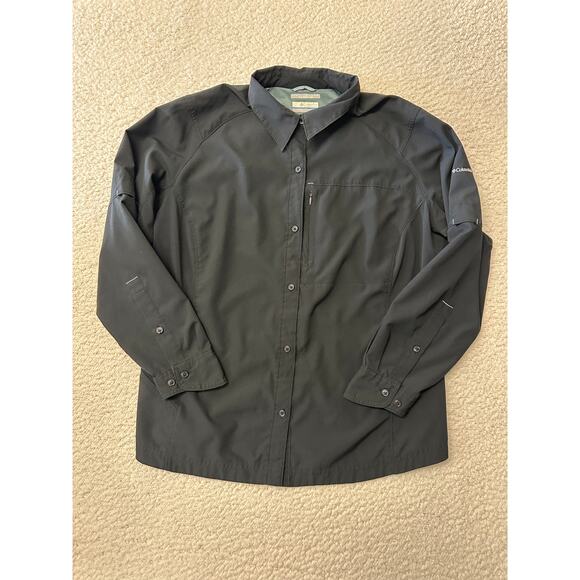 Columbia Womens Omni Shade Long Sleeve Button Down Hiking Shirt Size 1X - Picture 1 of 6